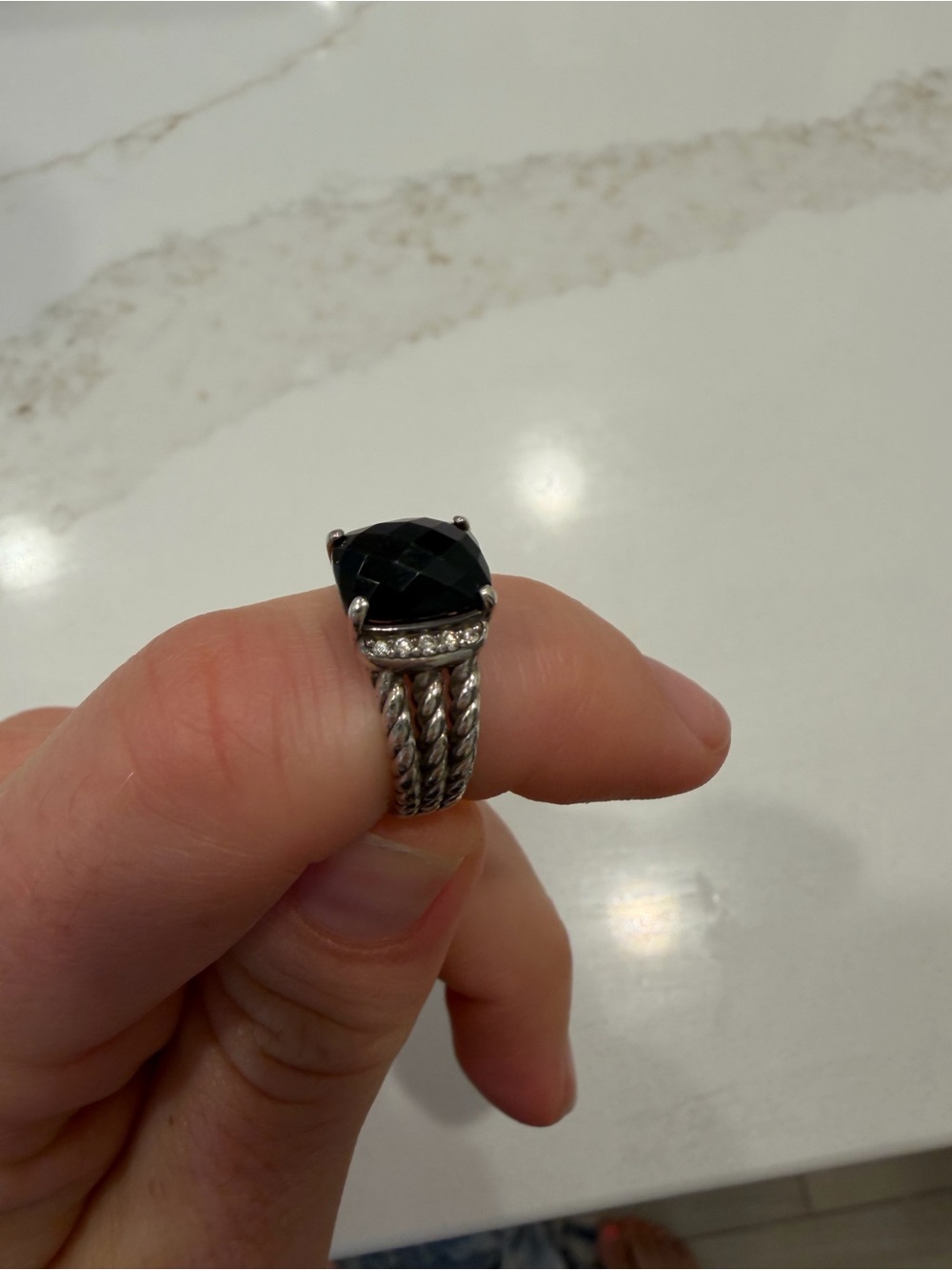 David Yurman Black Onyx Ring